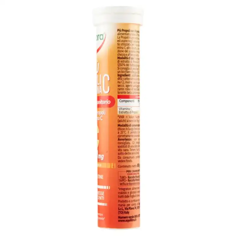 Equilibra Supliment Propolis cu Vitamina C Aroma de Portocala 20 Tablete Bax 12 buc.